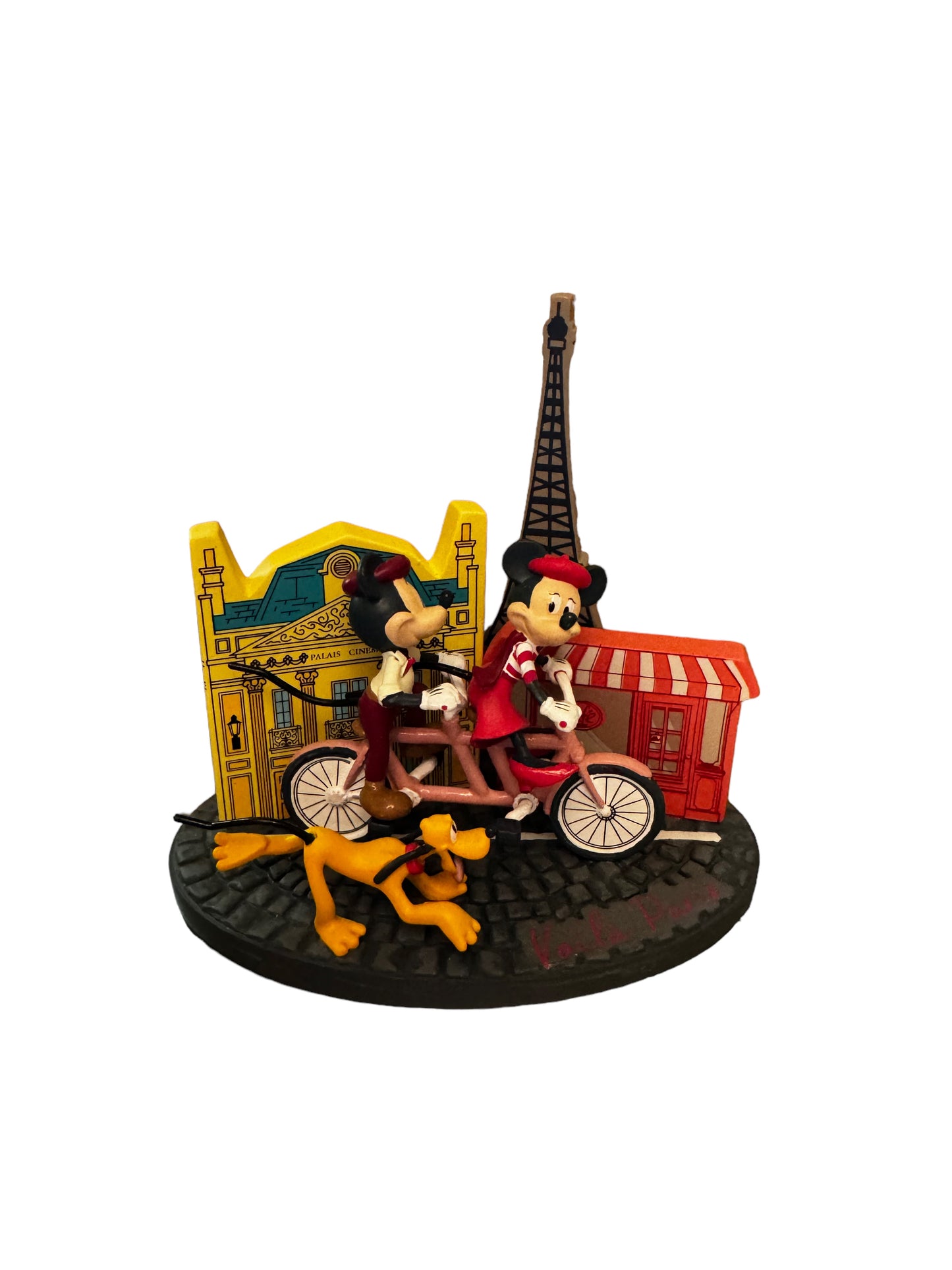 Disney Epcot France World Showcase Minnie, Mickey, Pluto Voila Paris Figurine