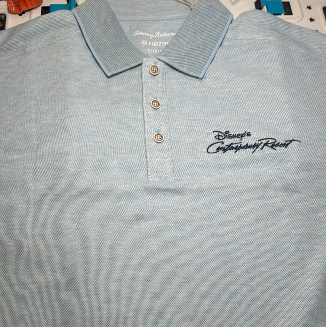 Disney Contemporary Resort Tommy Bahama Polo Shirt Large
