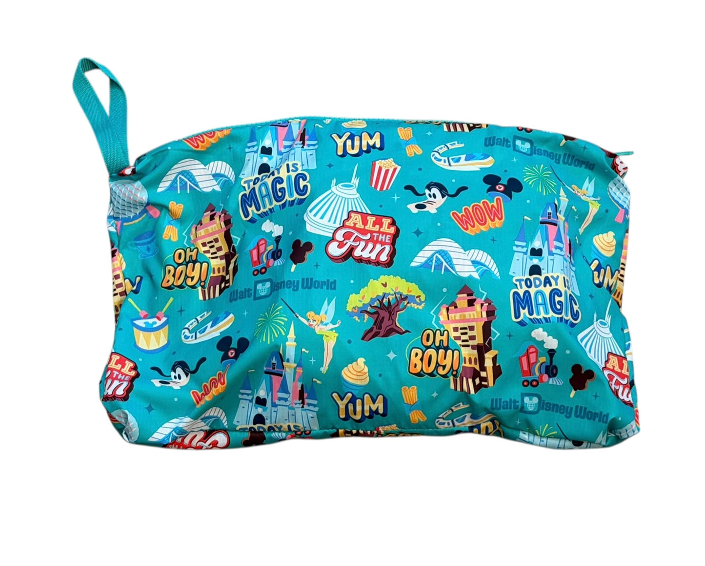 Walt Disney World 4 Parks Icons Packable Rain Jacket Coat Play in Park Medium