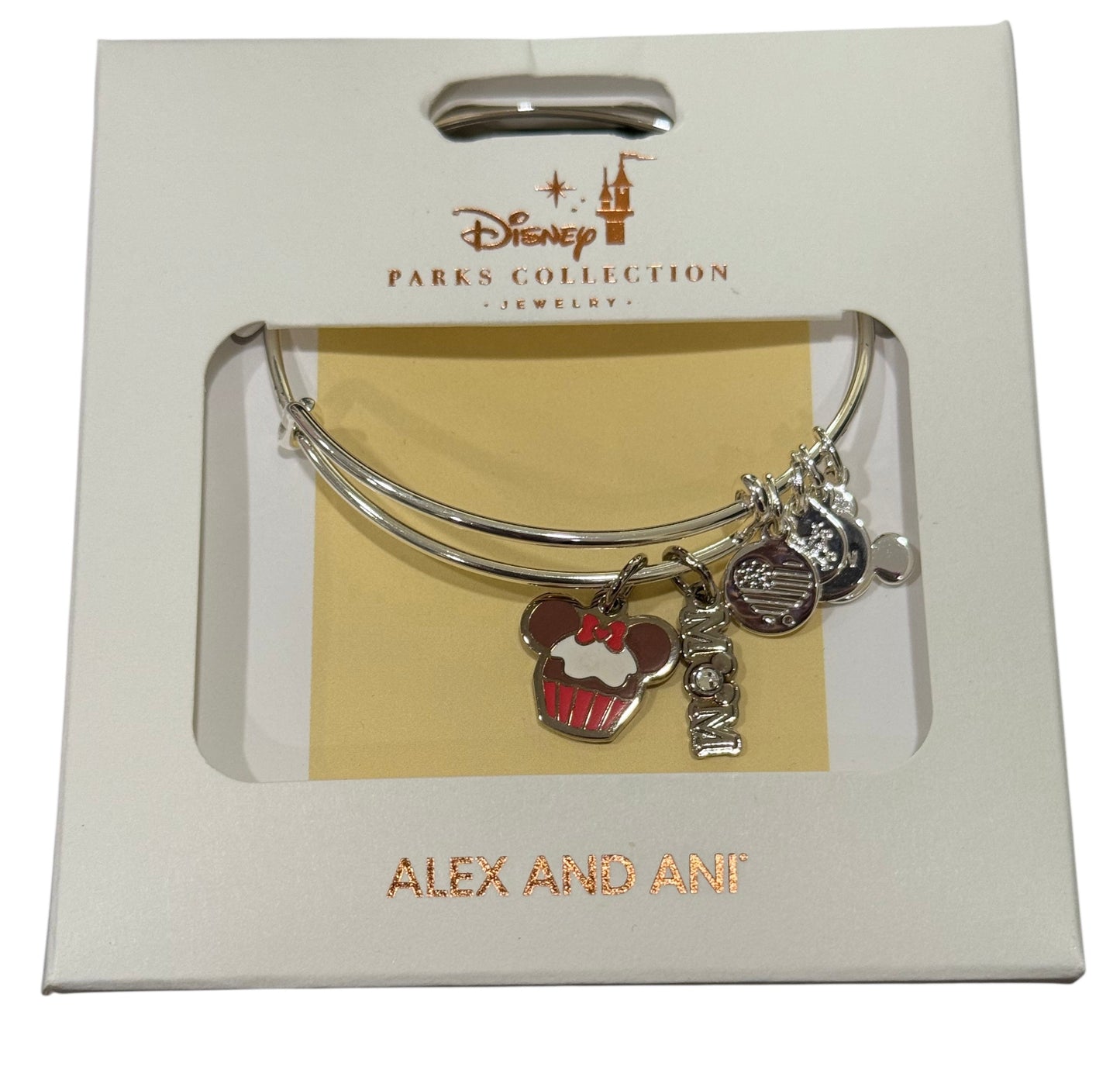 Disney Minnie Cupcake MOM Alex & Ani Bangle Bracelet
