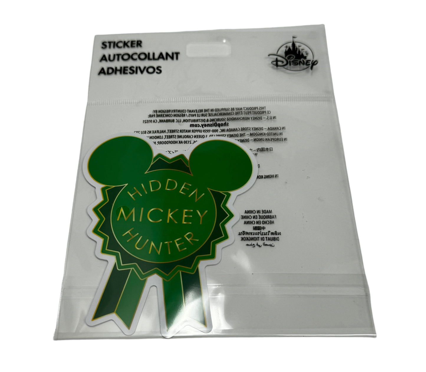 Disney “Hidden Mickey Hunter” Sticker