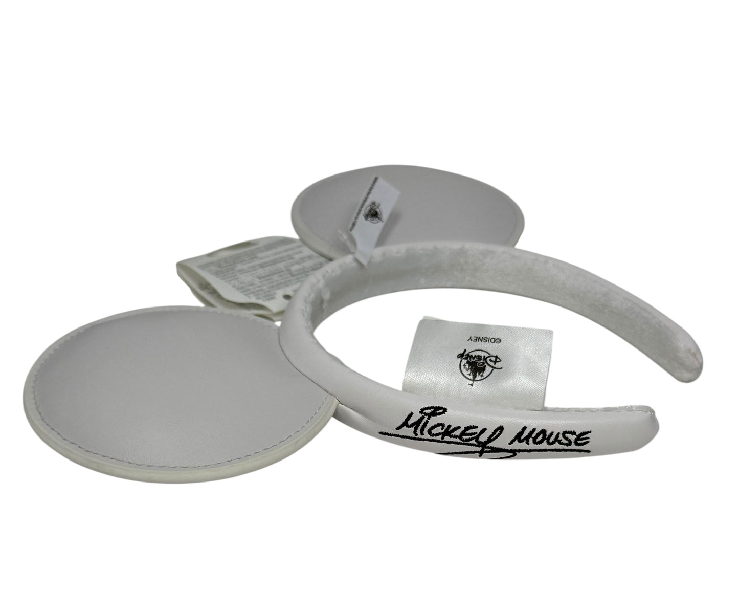 Disney Mickey White Pleather Ears Headband