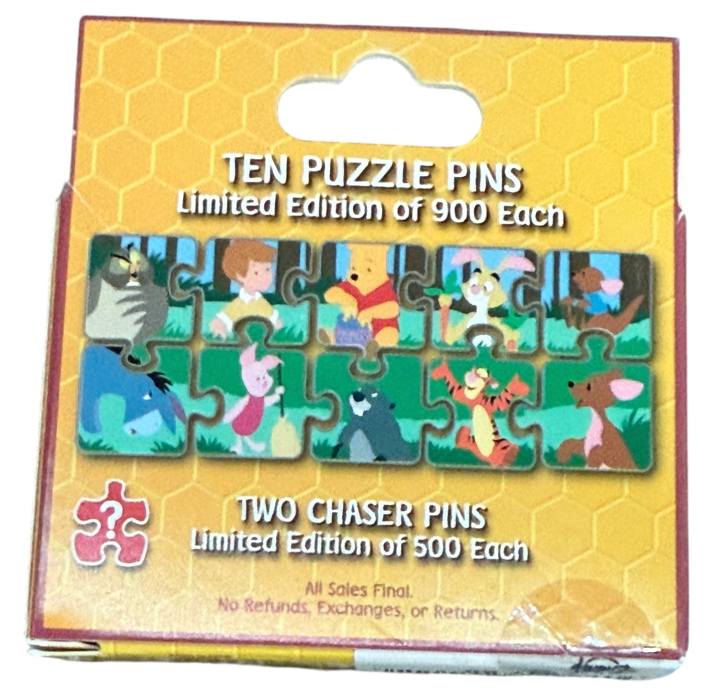 Disney Winnie the Pooh Puzzle Piece Pin Mystery Box