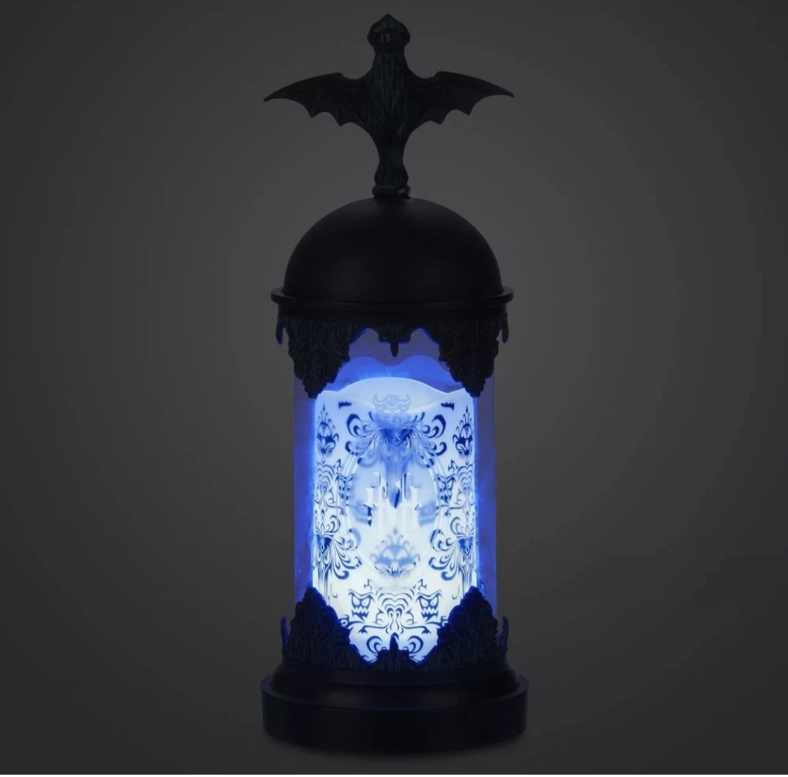 Disney Haunted Mansion Light-Up Hurricane Candle Set Color Changing