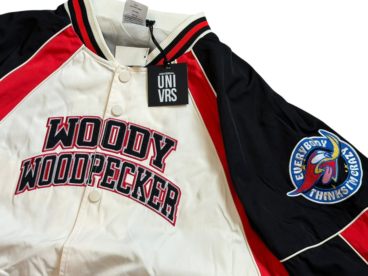Universal Woody Woodpecker Jacket Button Letterman by UNIVRS XXL