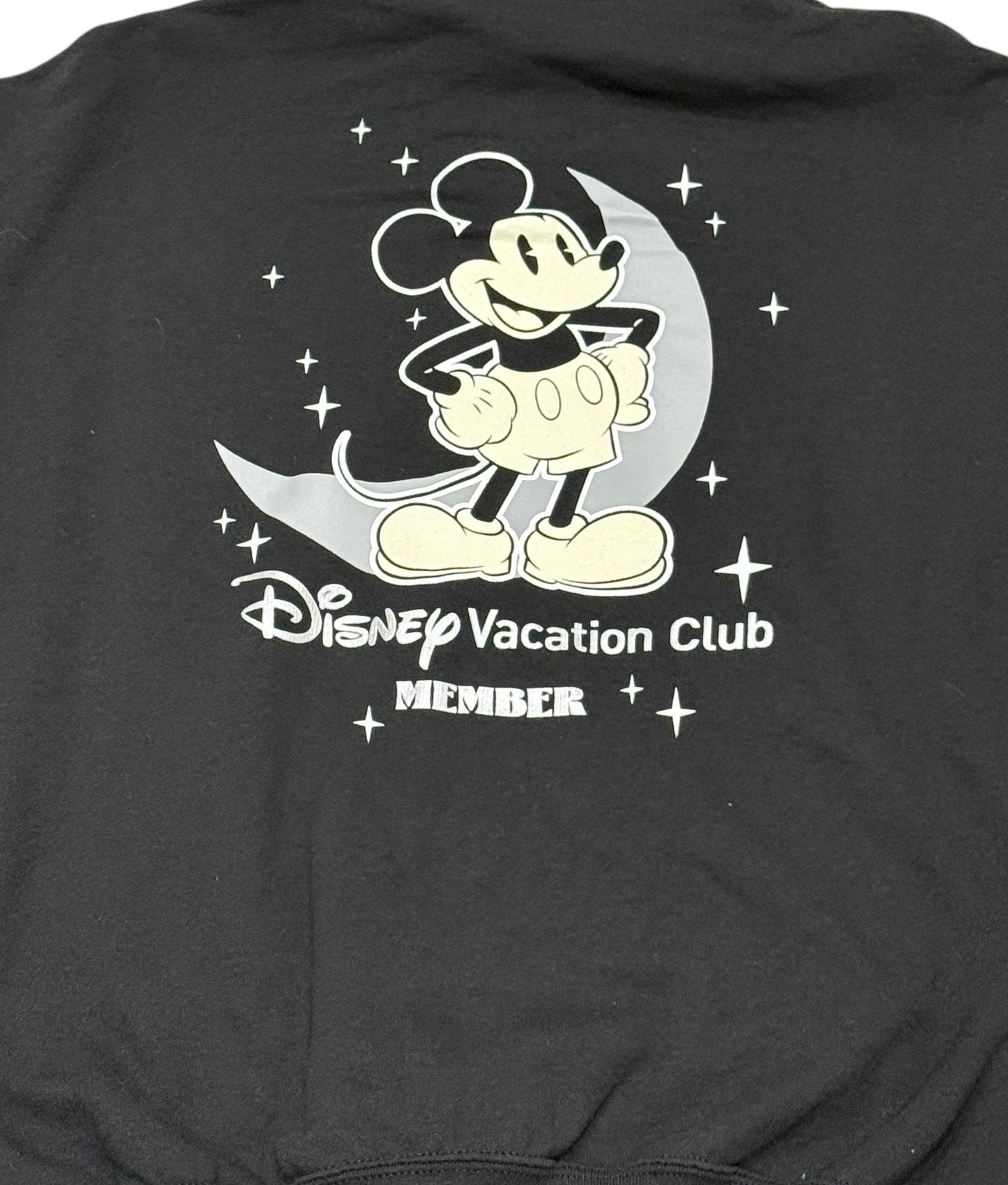 Disney Vacation Club Member Mickey Zip Up Hoodie Glow in the Dark