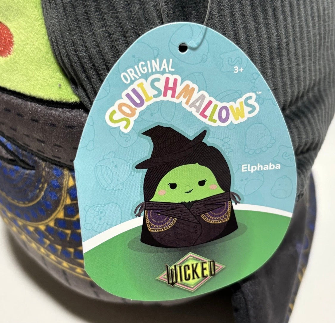 Universal Studios Wicked for Good Squishmallow Elphaba Plush 10”