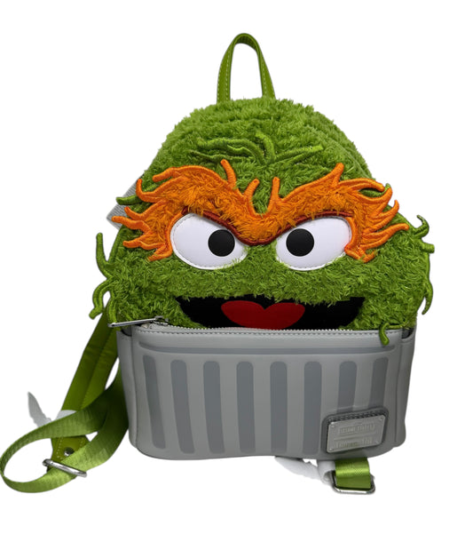 Sesame Street Oscar the Grouch Loungefly Backpack Purse-SeaWorld Exclusive