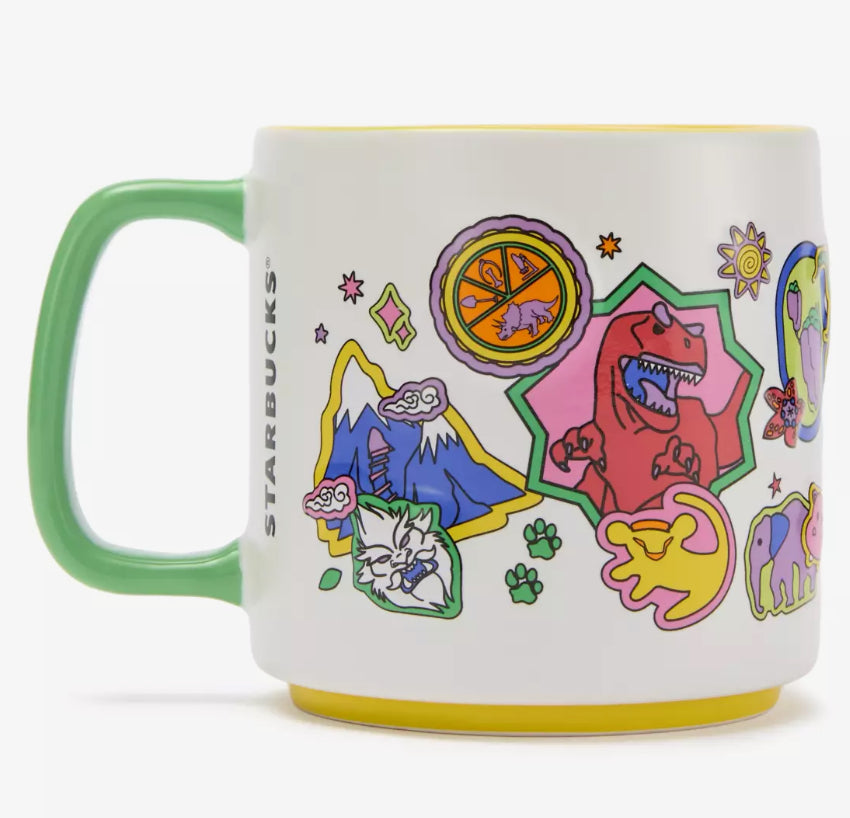 Walt Disney World Animal Kingdom Starbucks Mug-Tree, Dinosaur, Lion king