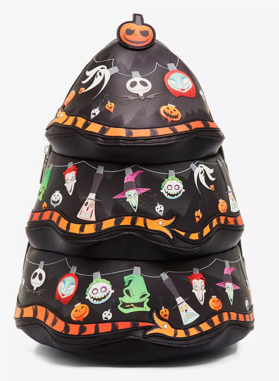 a nightmare before christmas kids backpack Disney The Nightmare Before Christmas Figural Tree Loungefly Backpack – World of Treasures