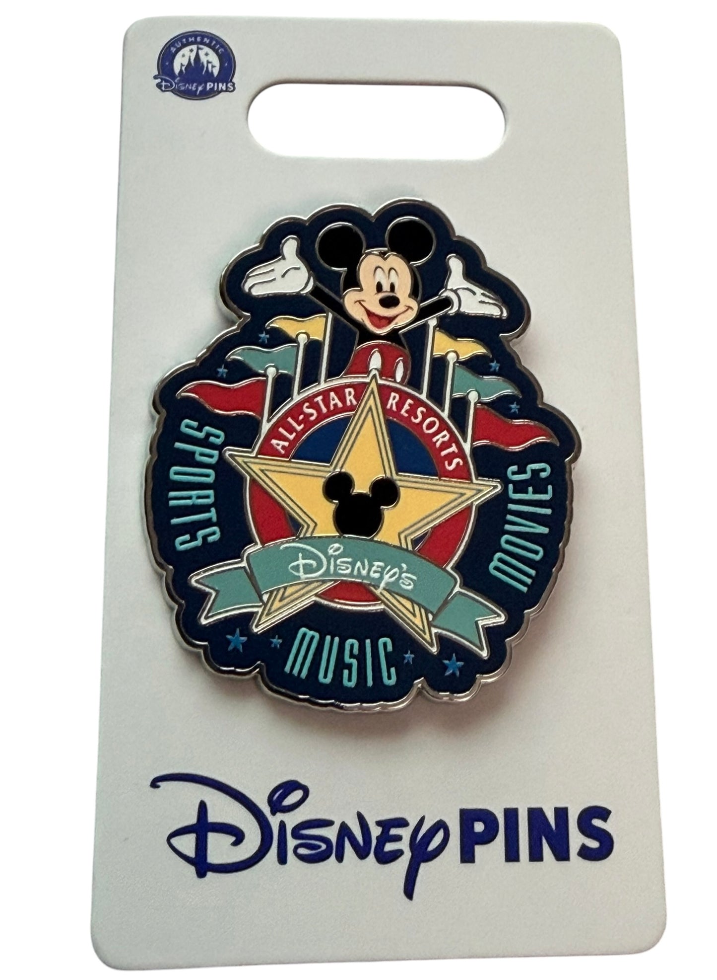 Disney All Stars Resort Mickey Flag Pin