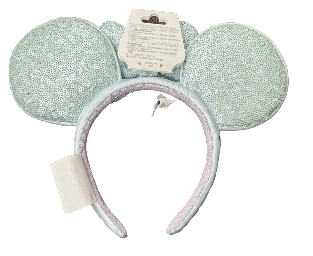 Disney Frozen 10th Anniversary Anna Elsa Minnie Sequin Bow Ears Headband