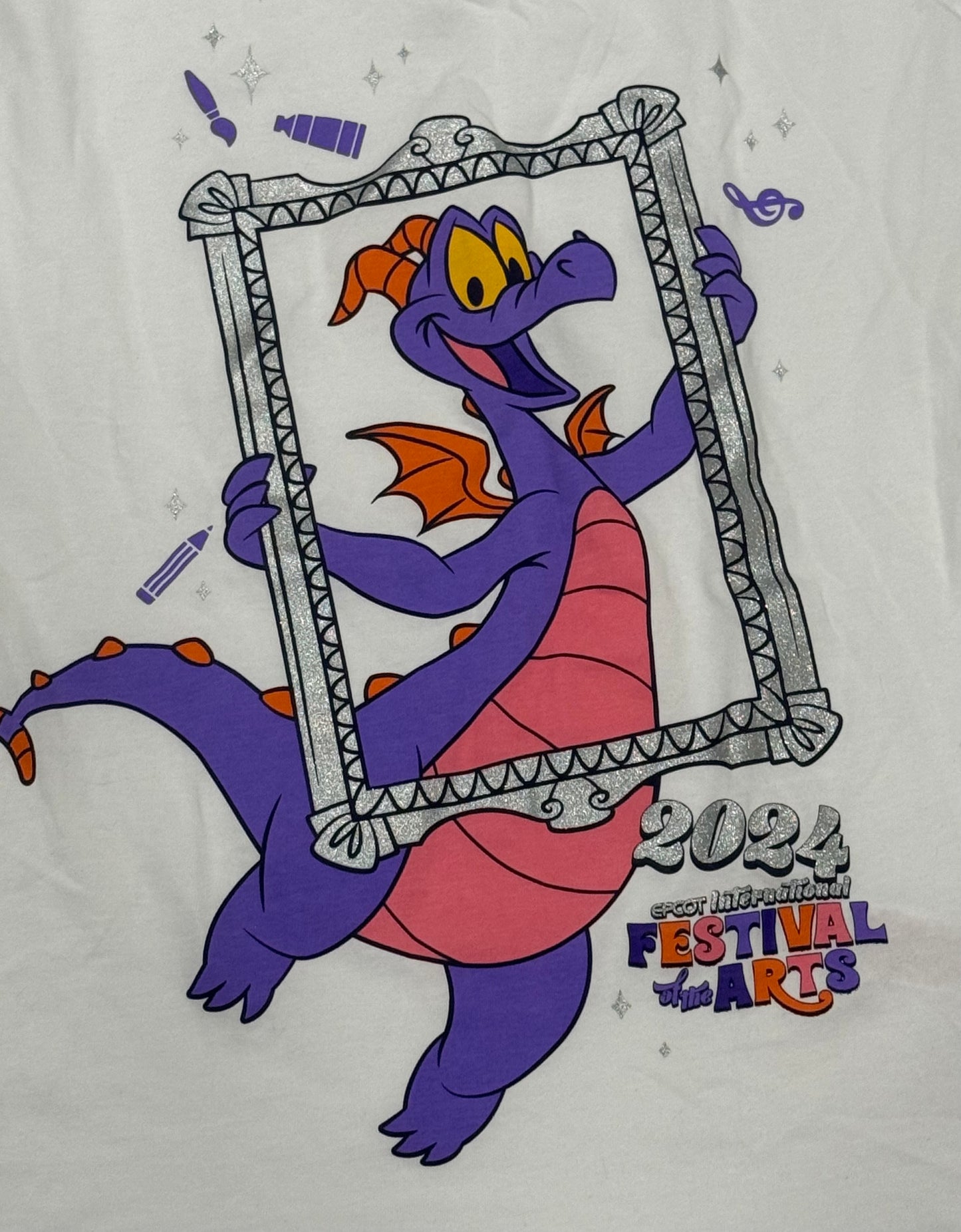 Disney Epcot Festival of Arts 24 Figment Shirt Small