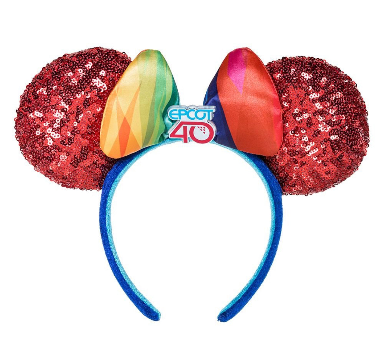 Disney Minnie Ear Headband - EPCOT 40th Anniversary Sequin