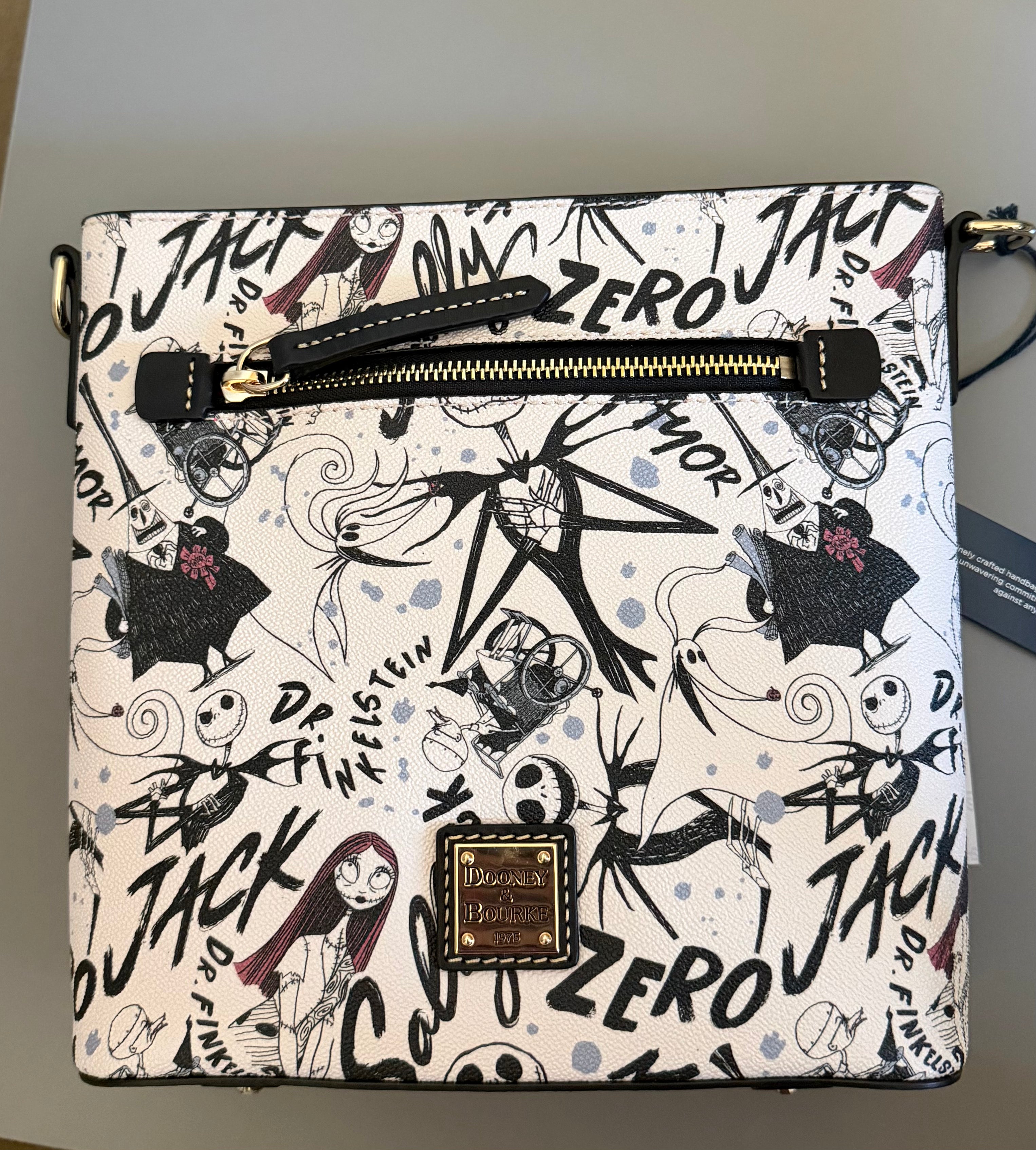 Disney Dooney & Bourke Nightmare Before Christmas Jack and Sally