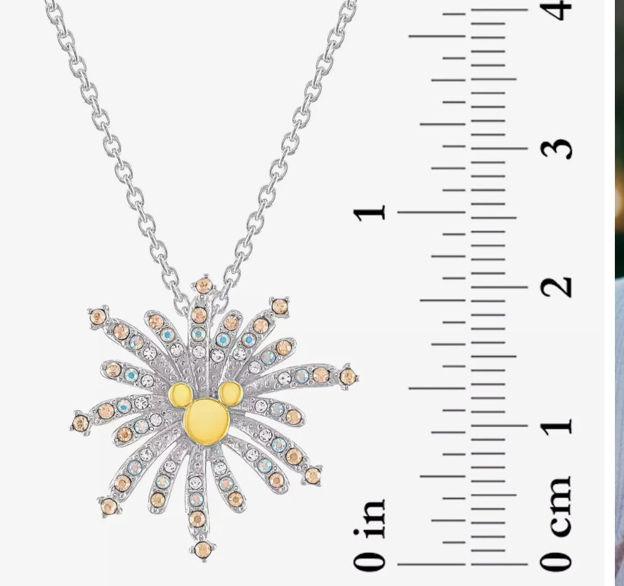 Disney Mickey Icon Fireworks Necklace by Rebecca Hook
