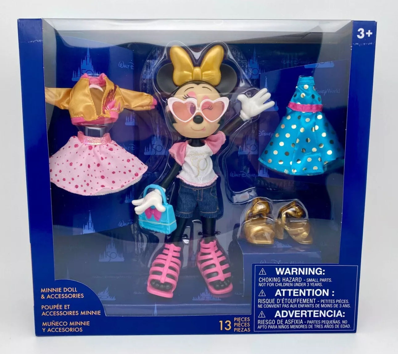 Walt Disney World 50th Anniversary Minnie Doll Set – World of
