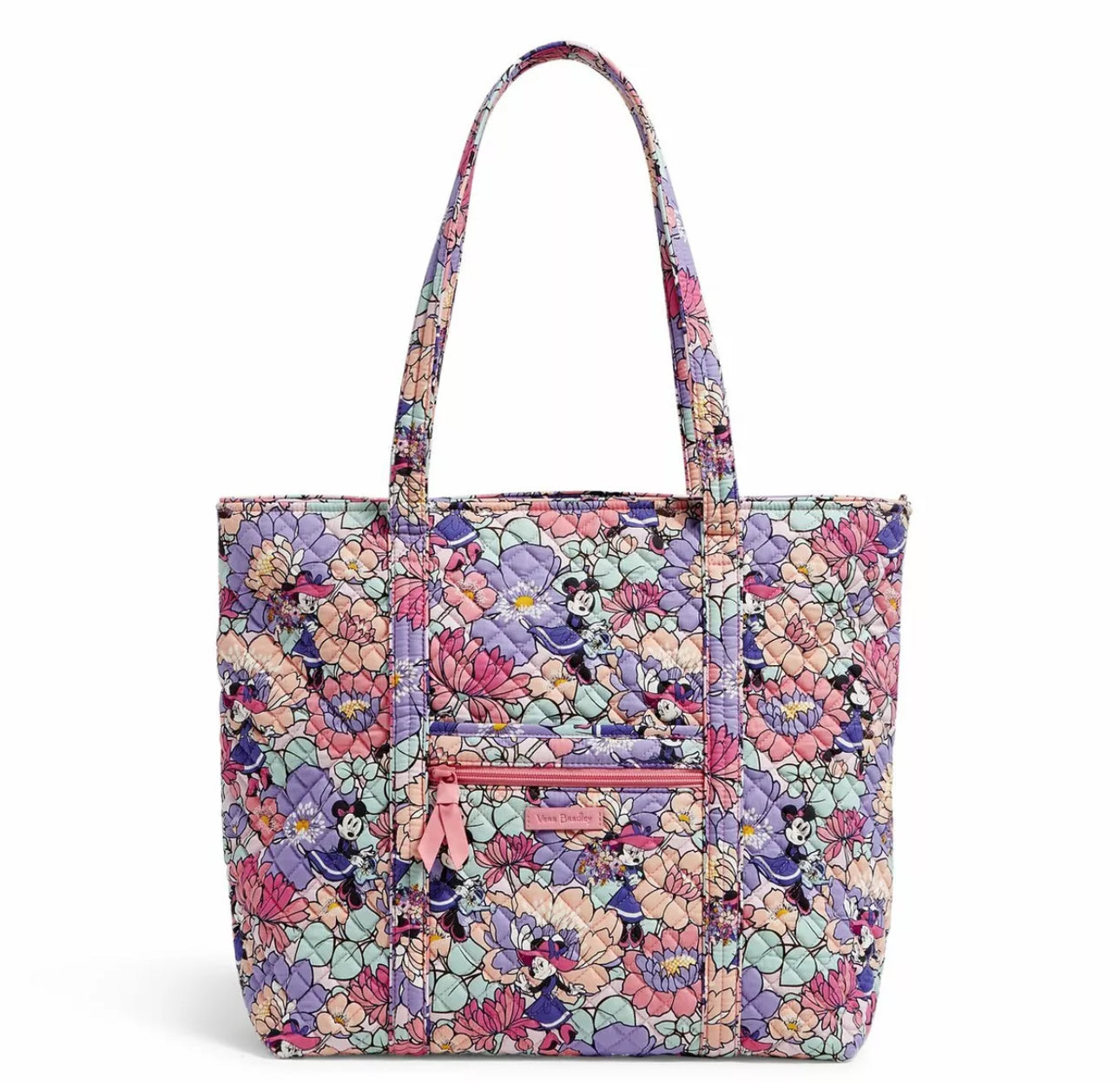 Vera Bradley Large Iconic Tote Disney Minnie Mouse Garden Party
