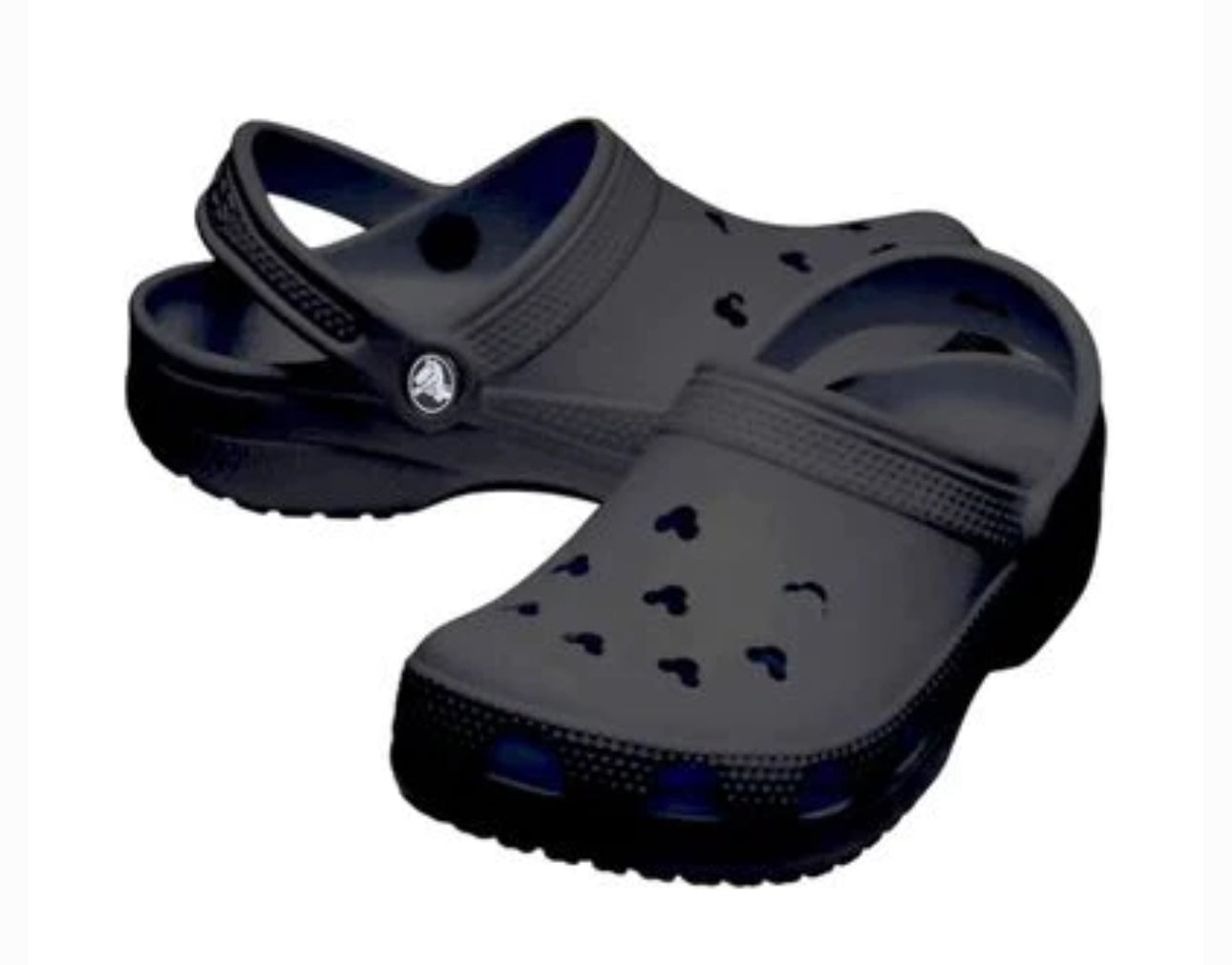 Disney Black Mickey Head Crocs