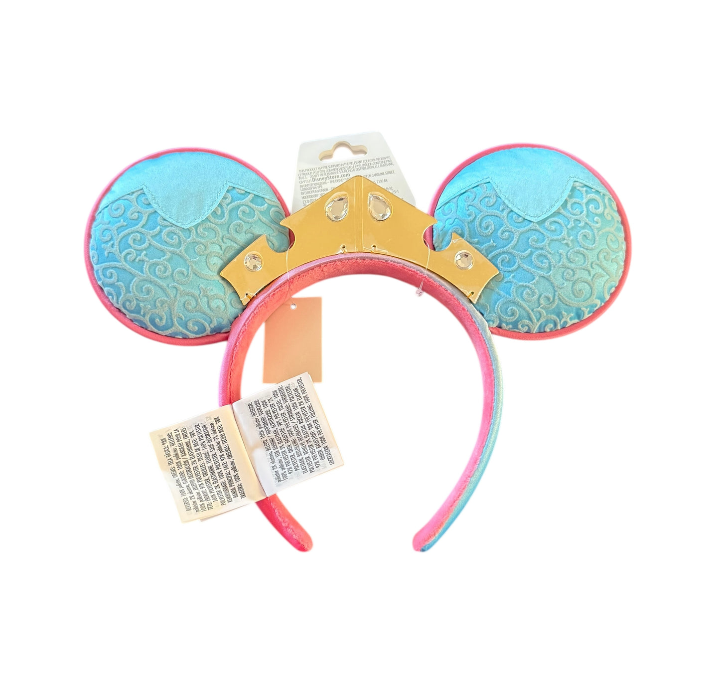 Disney Sleeping Beauty Aurora Ears Headband Pink/Blue