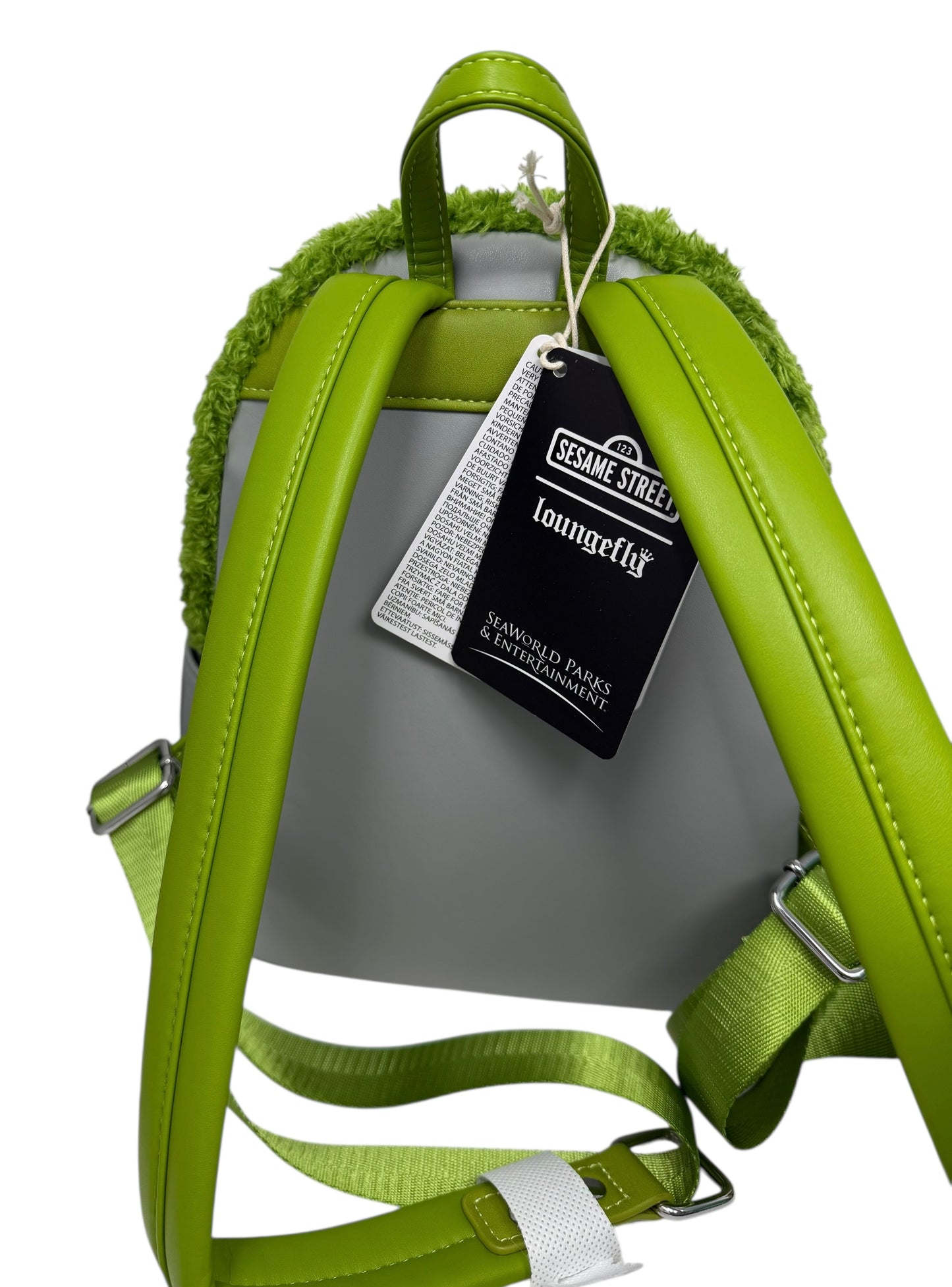 Sesame Street Oscar the Grouch Loungefly Backpack Purse-SeaWorld Exclusive