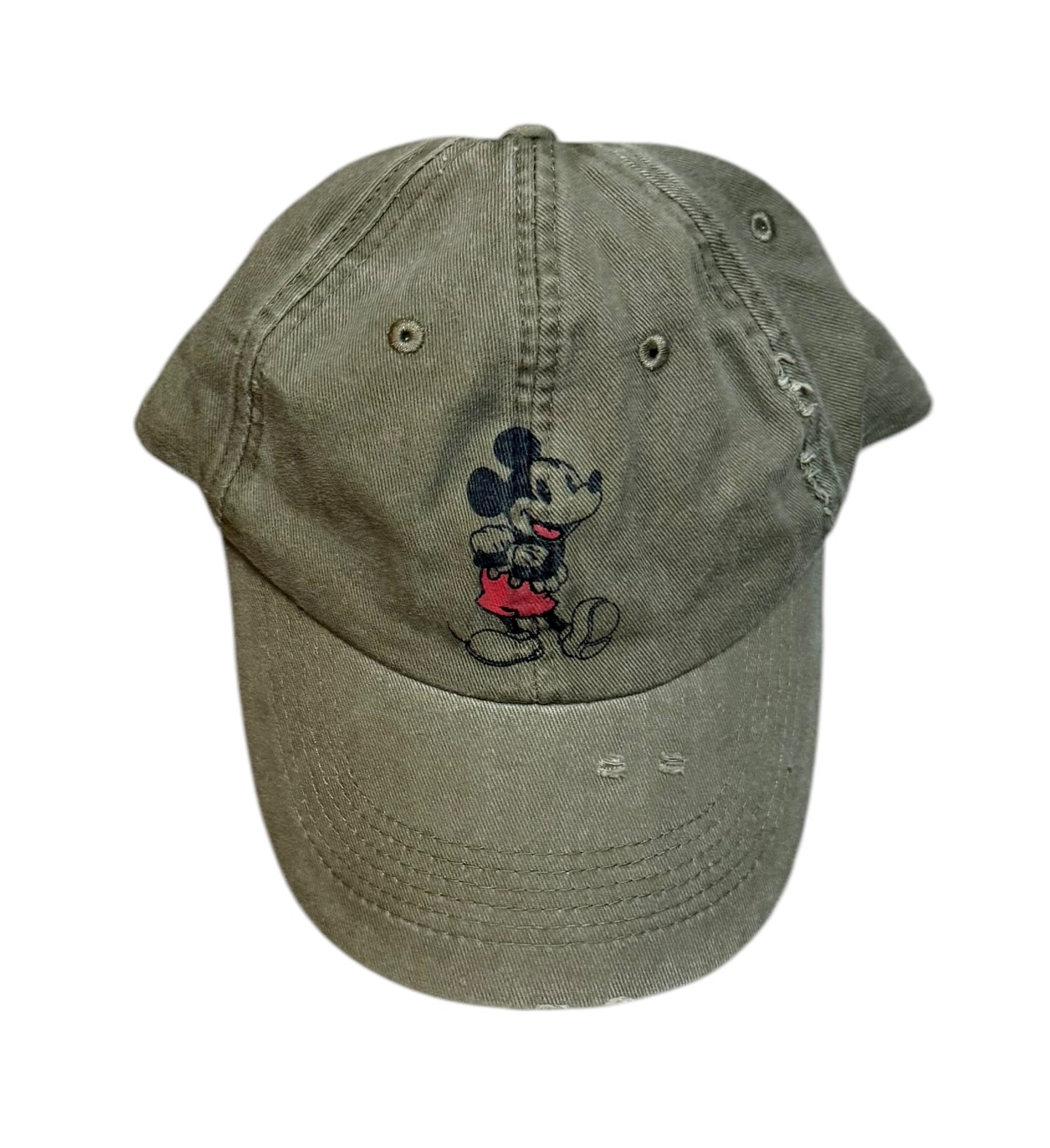 Disney Mickey Cap Hat-sage olive Vintage Looking