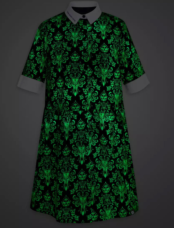 Disney Haunted Mansion Wallpaper Dress Glow in the Dark