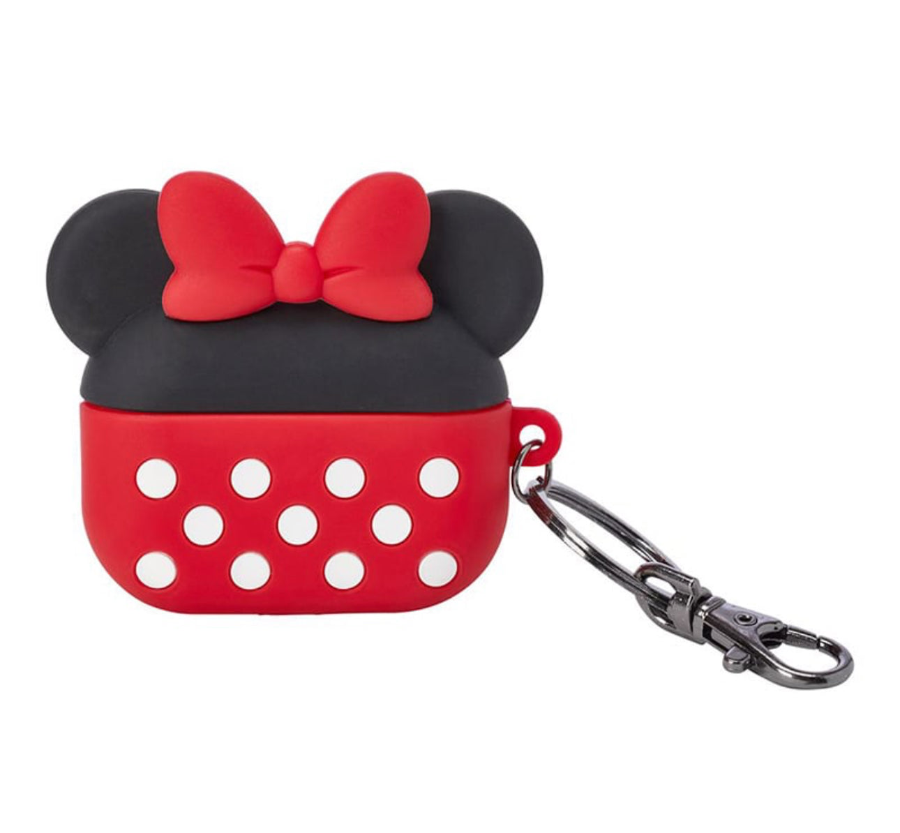 Disney D Tech Minnie Mouse Apple AirPods Pro Silicone Case with Clip
