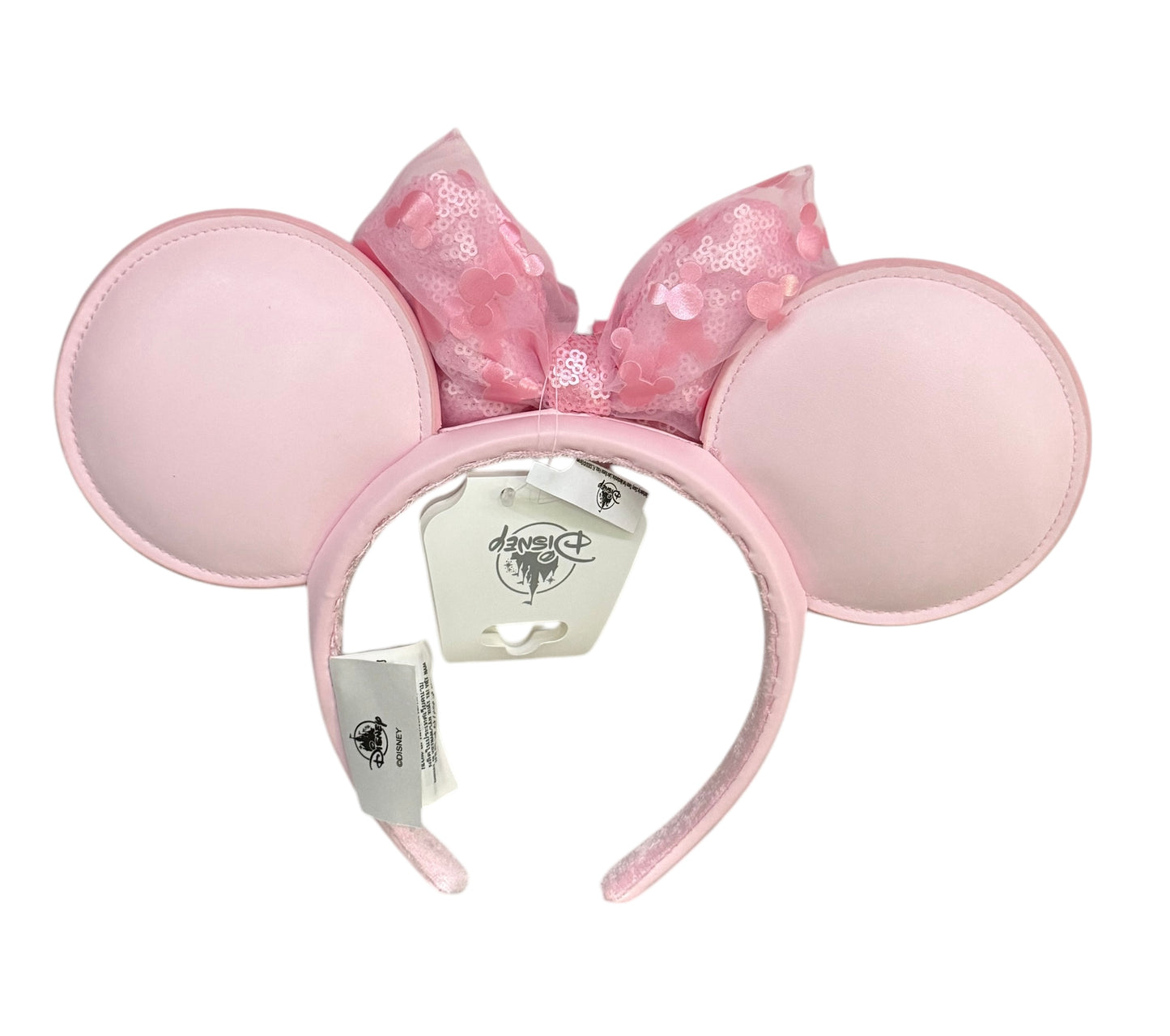Disney Minnie Ears Headband-Baby Pink with Hearts