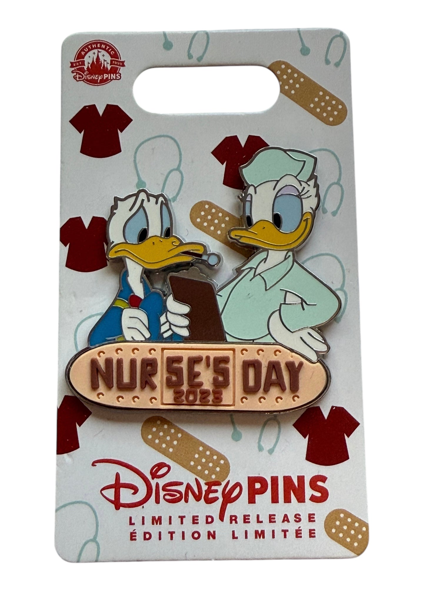 Disney Pins Nurse’s Day 2023 Donald Daisy Pin Limited Release