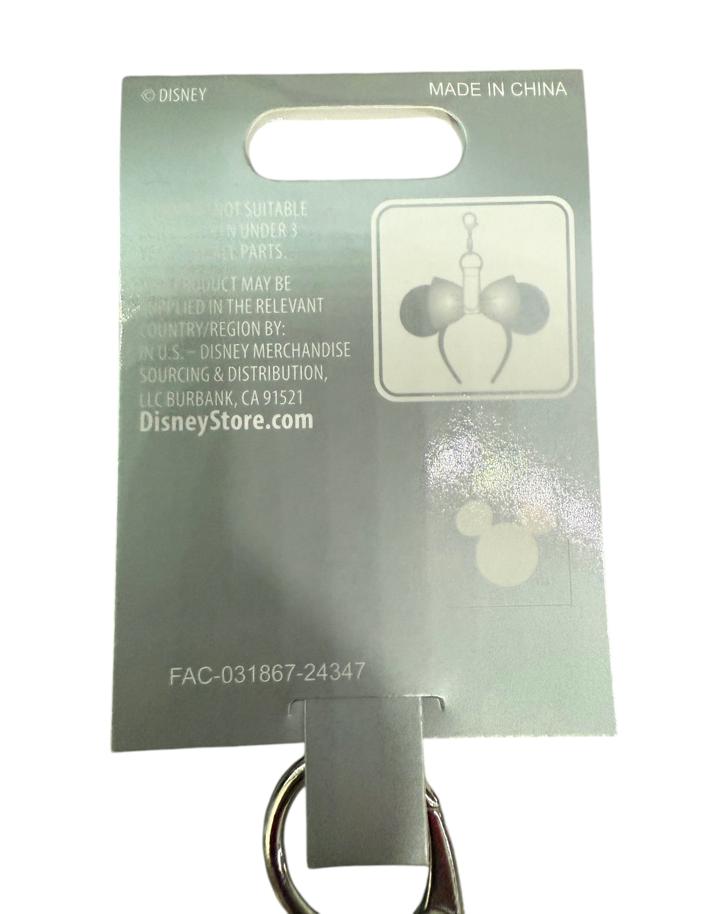 Disney Vacation Club DVC Ear Headband Keychain Clip