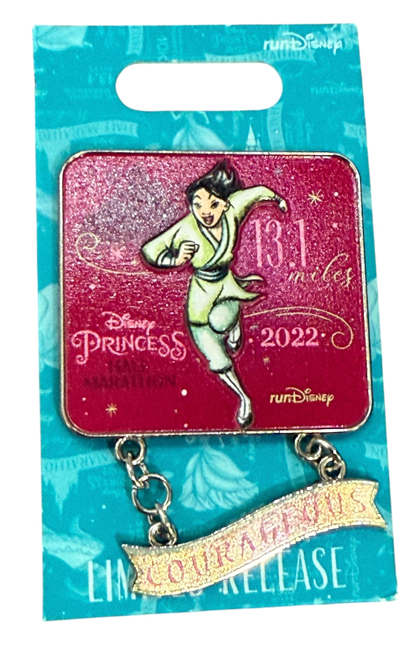 RunDisney Princess Half Marathon 2022 13.1 Mulan Pin