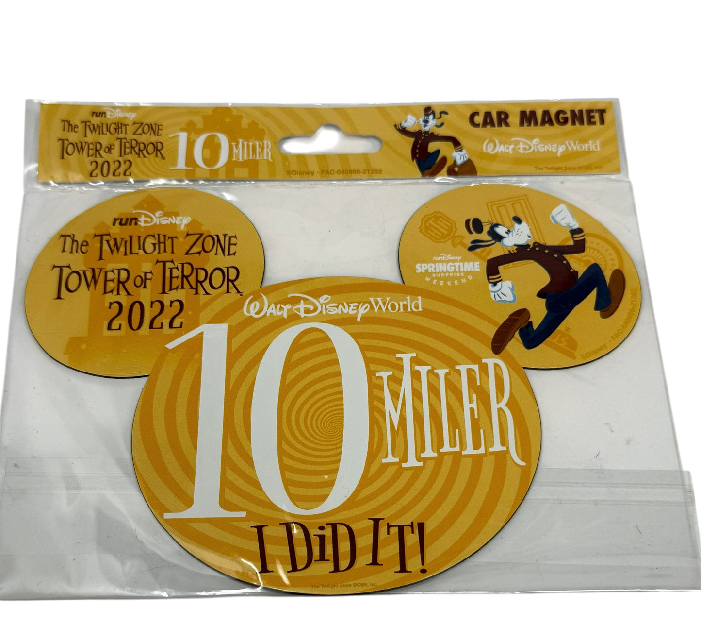 RunDisney Springtime Surprise Weekend 2022 Mickey Car Magnet-10 Miler Goofy