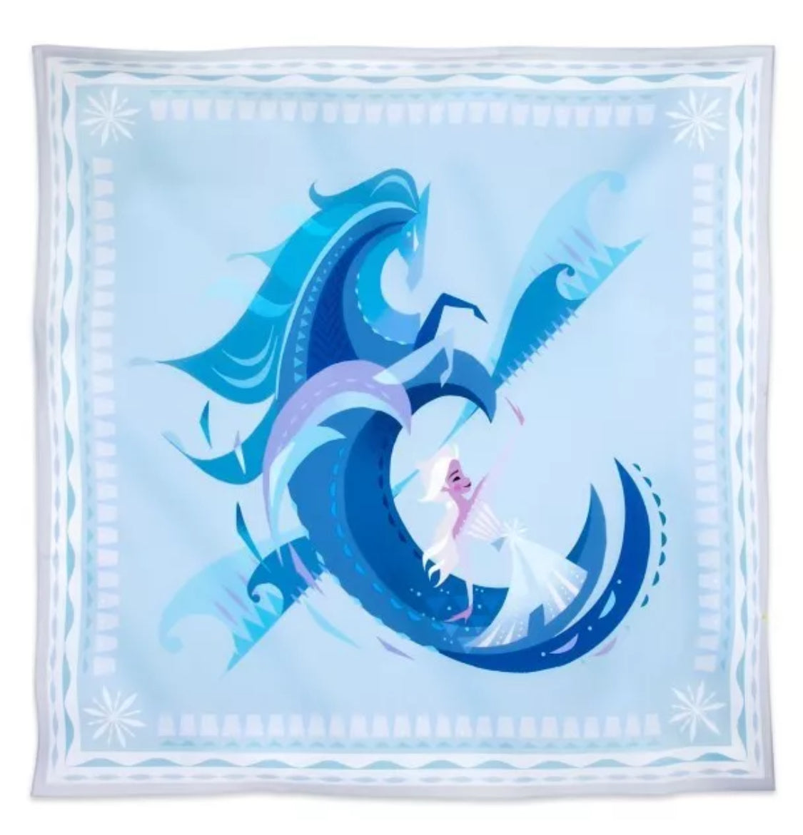 Disney Frozen 2 Elsa Silk Scarf by Brittney Lee – 36”x36”