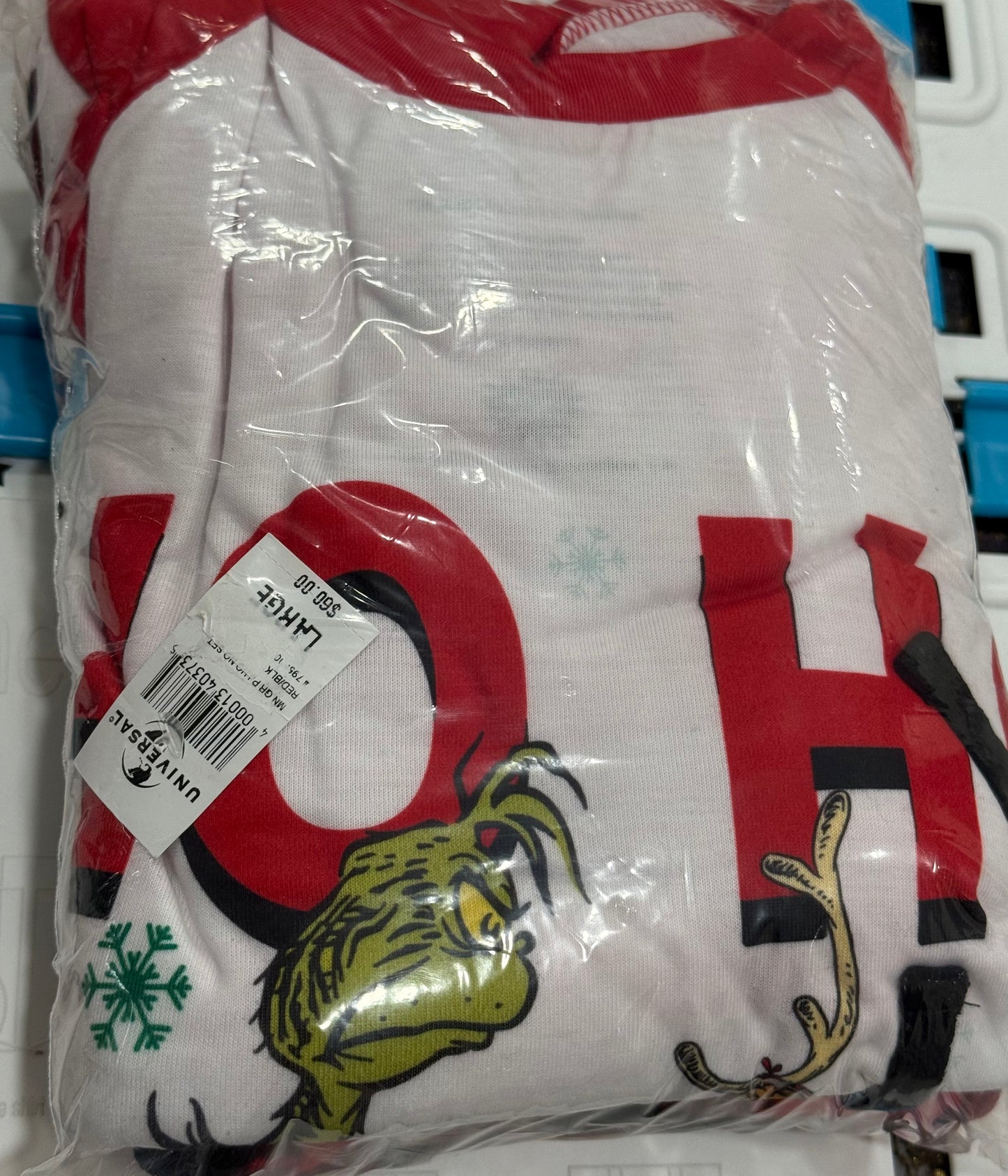 Universal Studios Men’s Pajama Set HO HO NO Buffalo Plaid