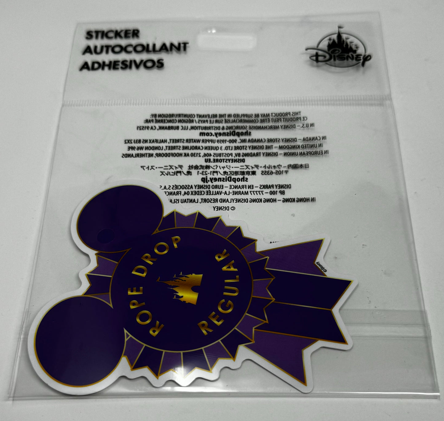 Disney “Rope Drop Regular” Sticker