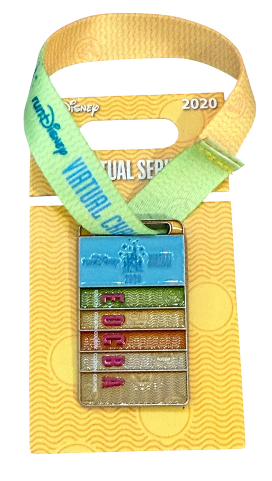 RunDisney 2020 Virtual Run Ticket Book Medal Pin
