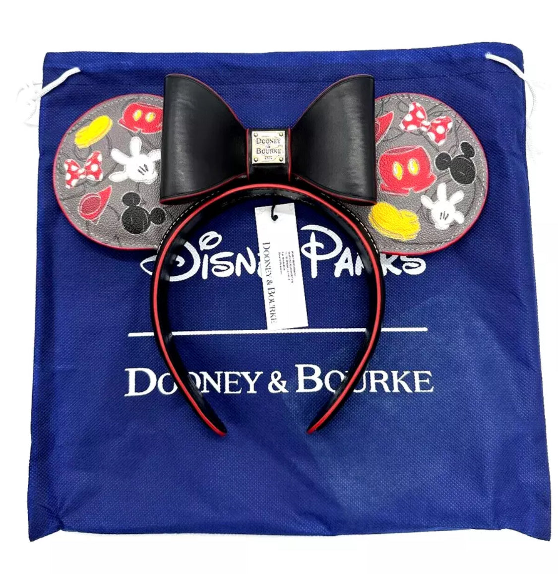 Disney Dooney & Bourke Mickey Mania Body Parts Ears Headband NWT 2024