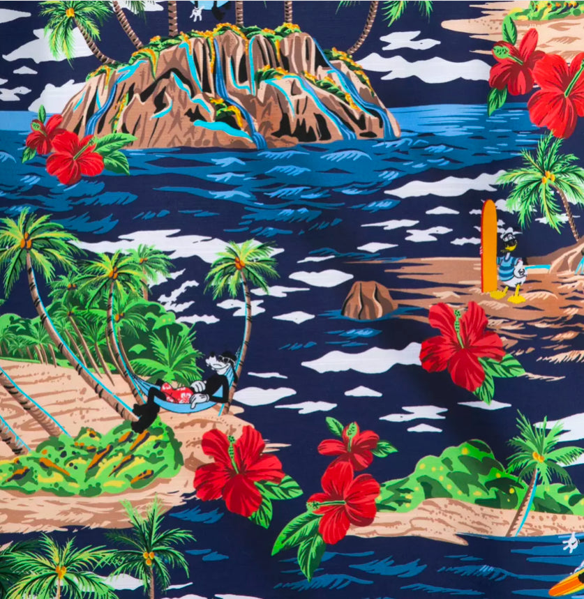 Disney Mickey & Friends Woven Tommy Bahama Shirt