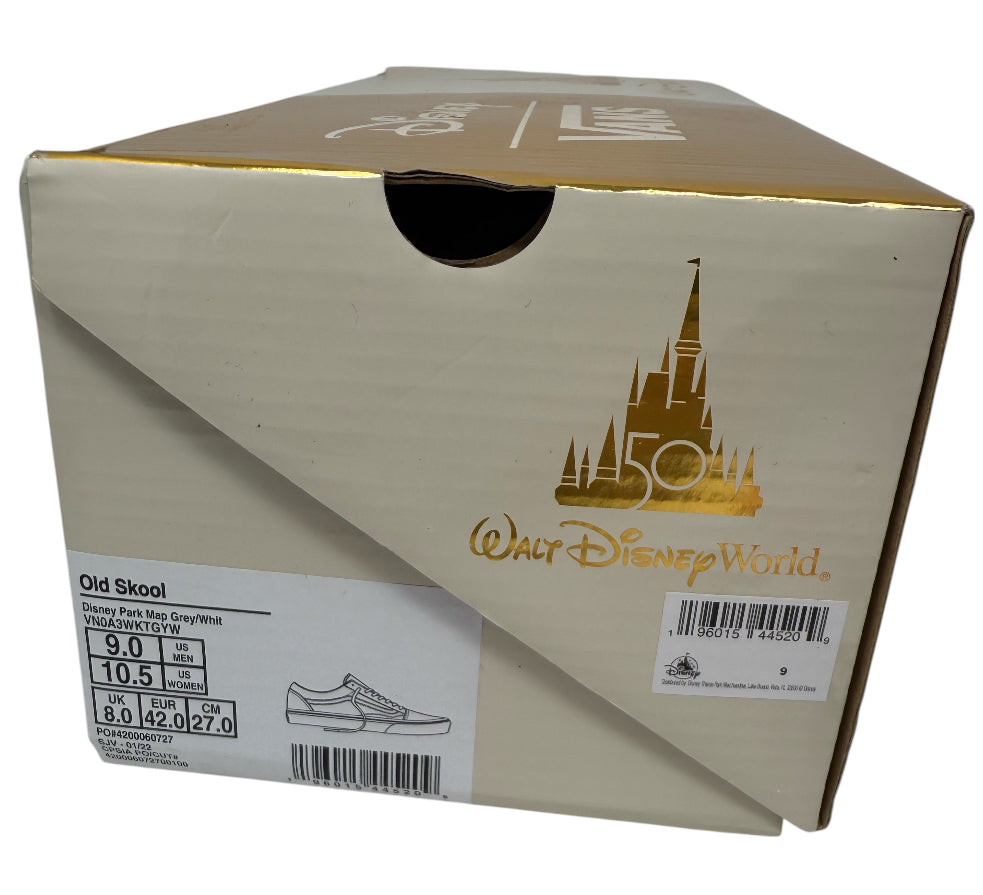 Walt Disney World 50th Anniversary VANS Shoes Old Skool Men 9 womens 10.5
