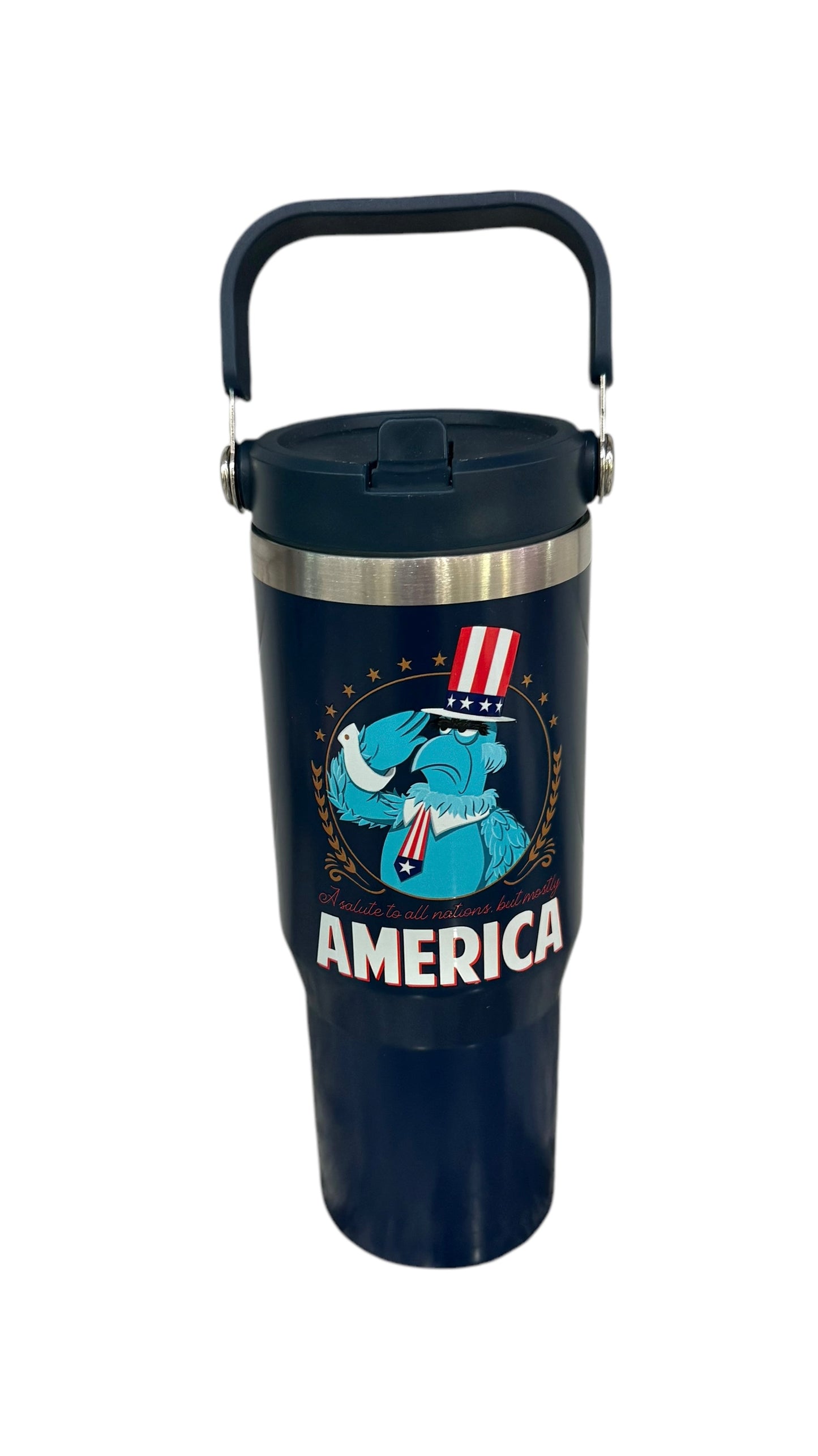 Disney Epcot America Muppets Sam Eagle Stainless Water Bottle