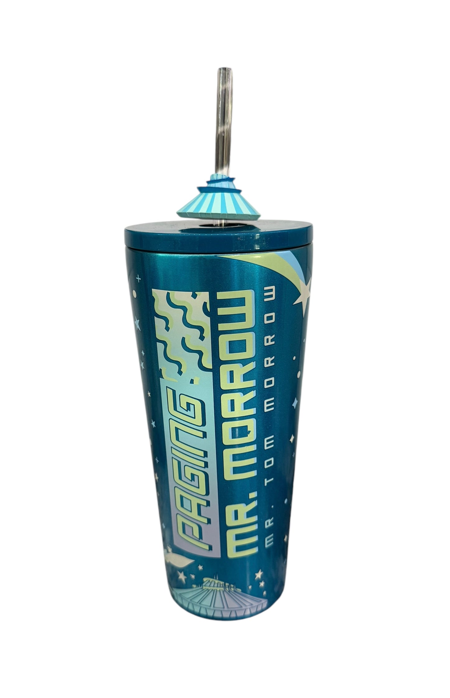 Disney TomorrowLand Paging Mr. Morrow Stainless Tumbler with Straw