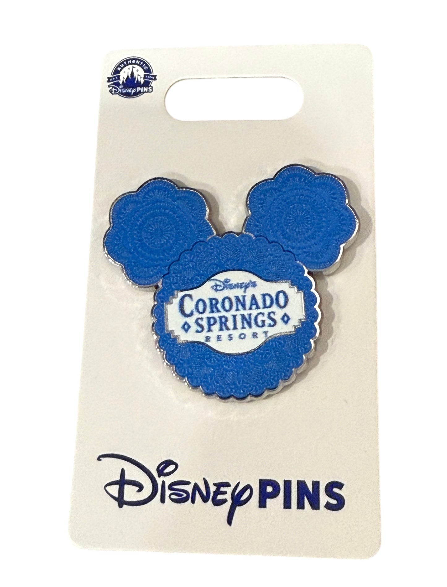 Disney Coronado Springs Resort Mickey Pin Blue