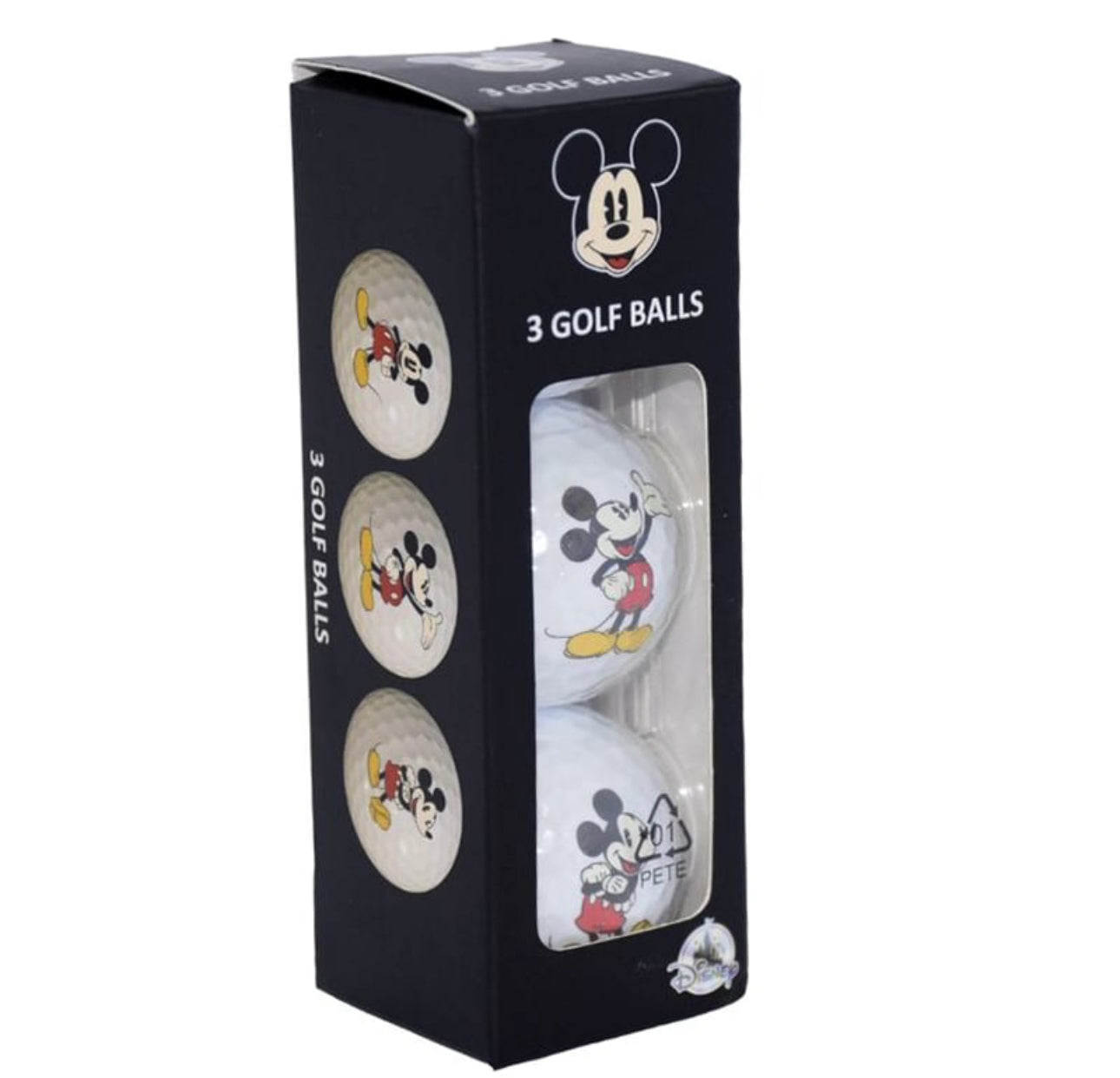 Disney Parks Mickey Golf Balls 3 Pack