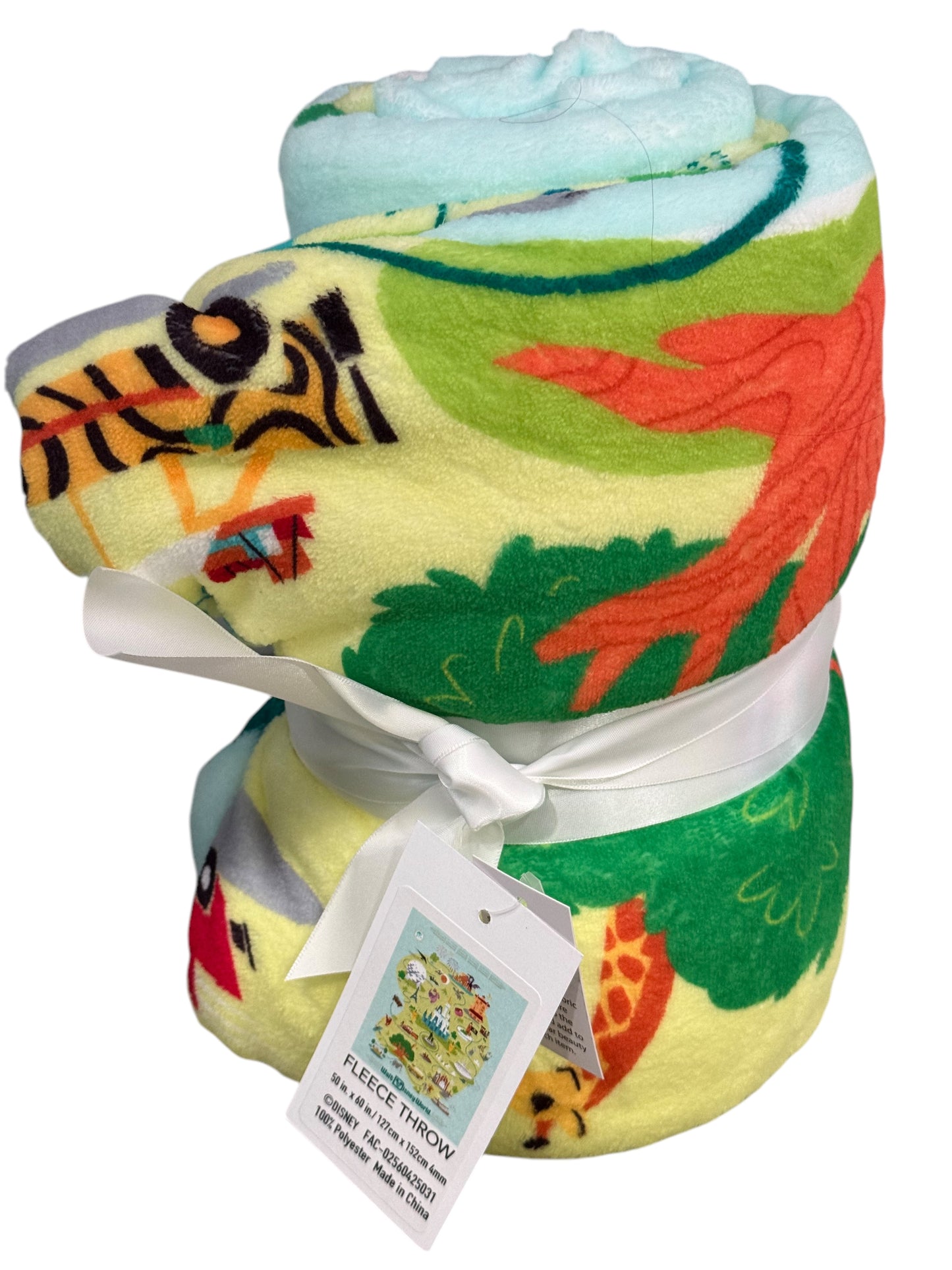 Walt Disney World Park Icons Throw Blanket-Castle, Tree, Tower, Spaceship Earth