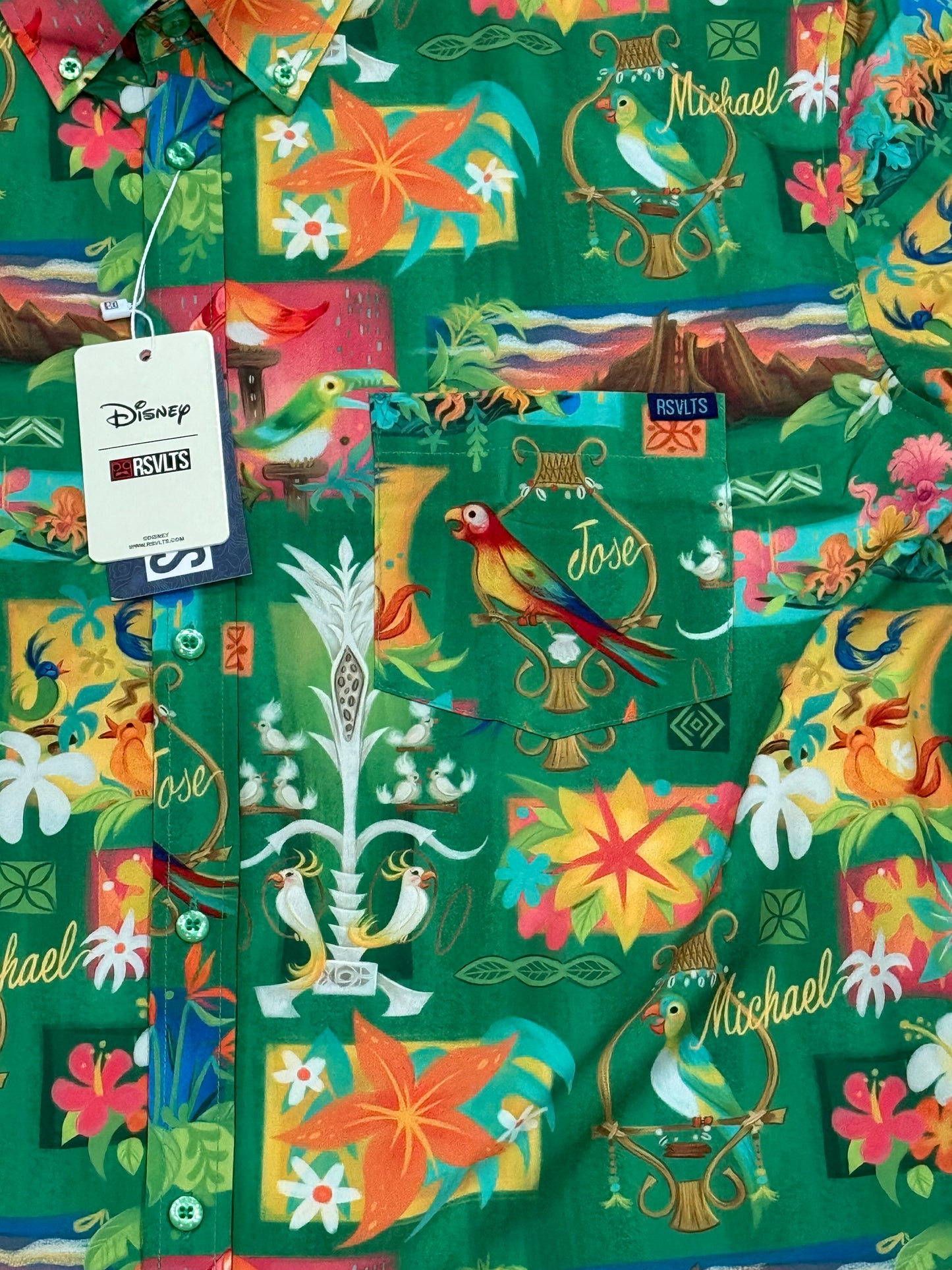 Disney Parks Enchanted Tiki Room RSVLTS Shirt XL