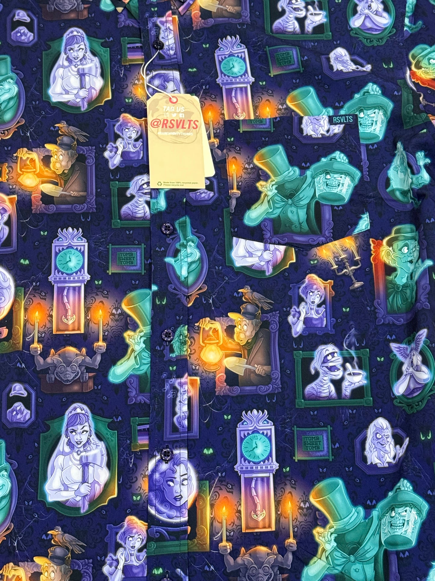 Disney Parks Haunted Mansion RSVLTS Shirt-Purple