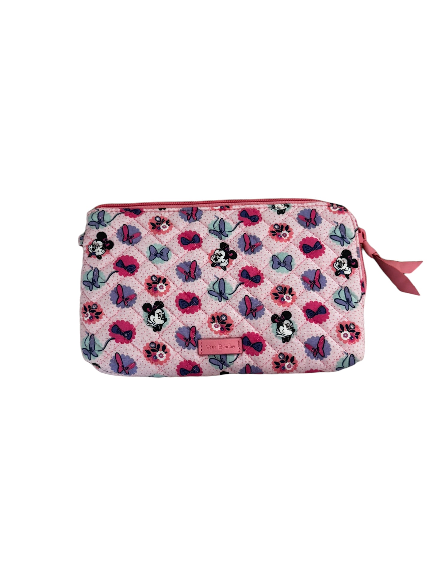 Disney Vera Bradley Minnie Garden Dots RFID Wristlet Wallet