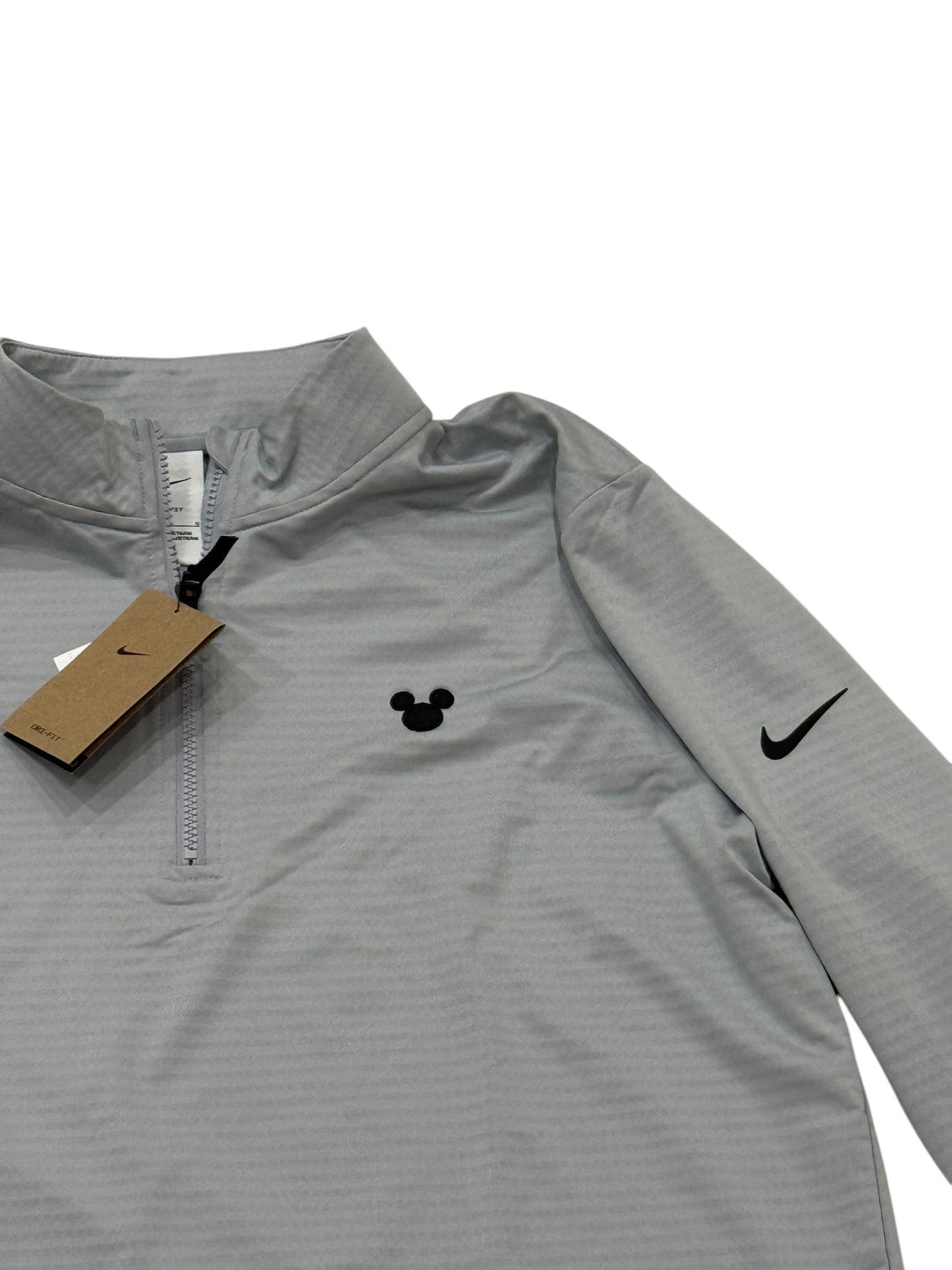 Disney Mickey Nike Dri Fit Half Zip Pullover-Grey XL or XXL