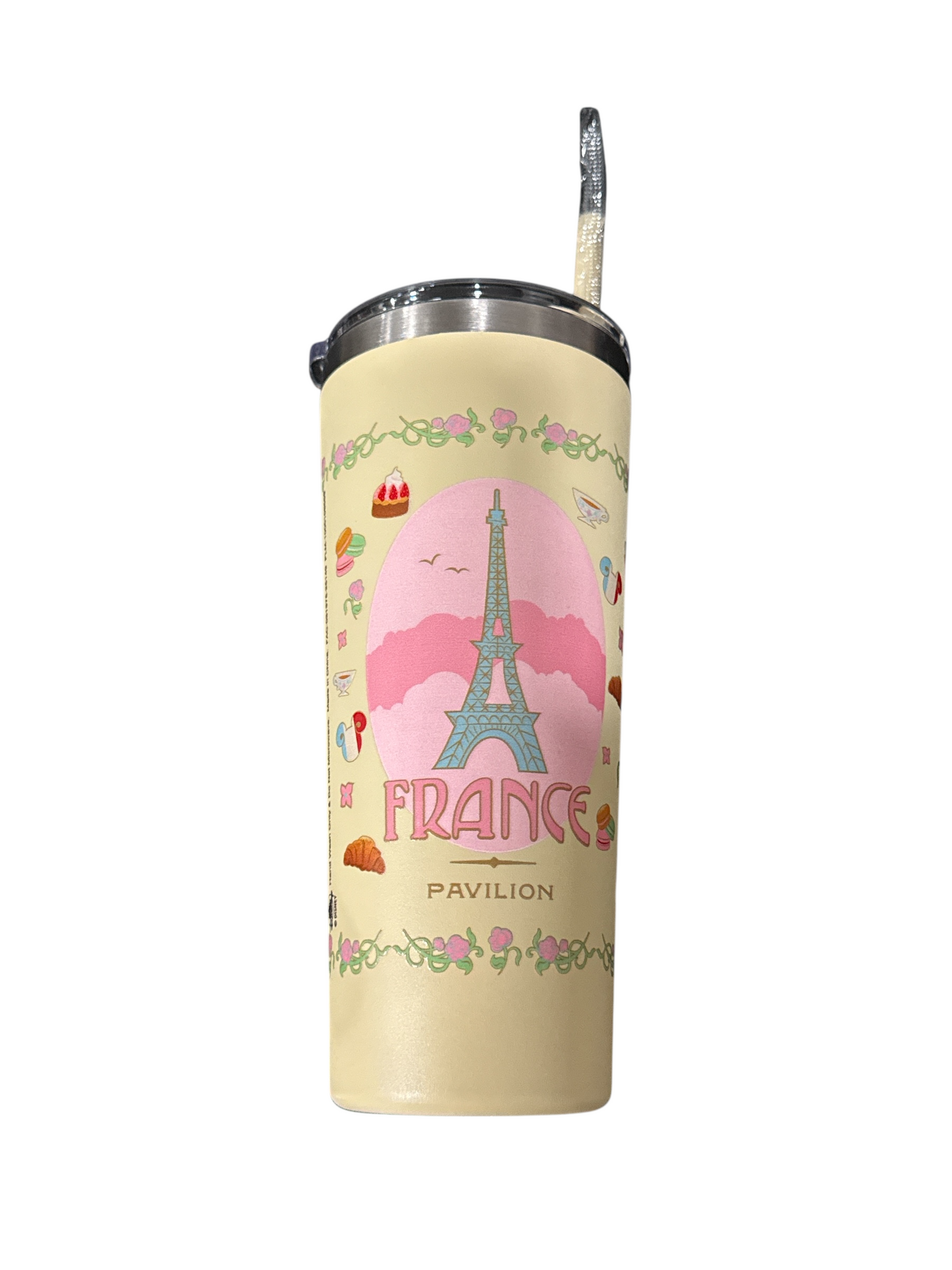 Disney Epcot France Boulangerie Tumbler with Straw Minnie & Mickey